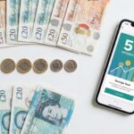 British pound notes representing UK personal finance