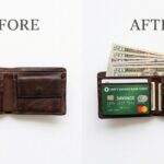 Before and after financial transformation and debt payoff journey