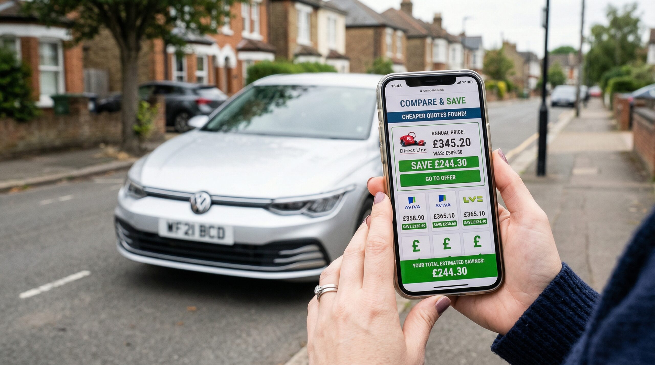 Smartphone showing budgeting app for managing personal finances